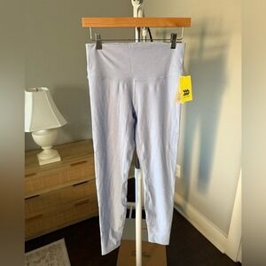 NEW All in Motion Periwinkle Shine Ribbed Leggings Size M